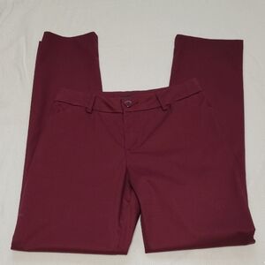 Lee Maroon Straight Leg Pants